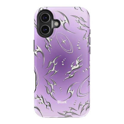 Purple Cyber iPhone Case