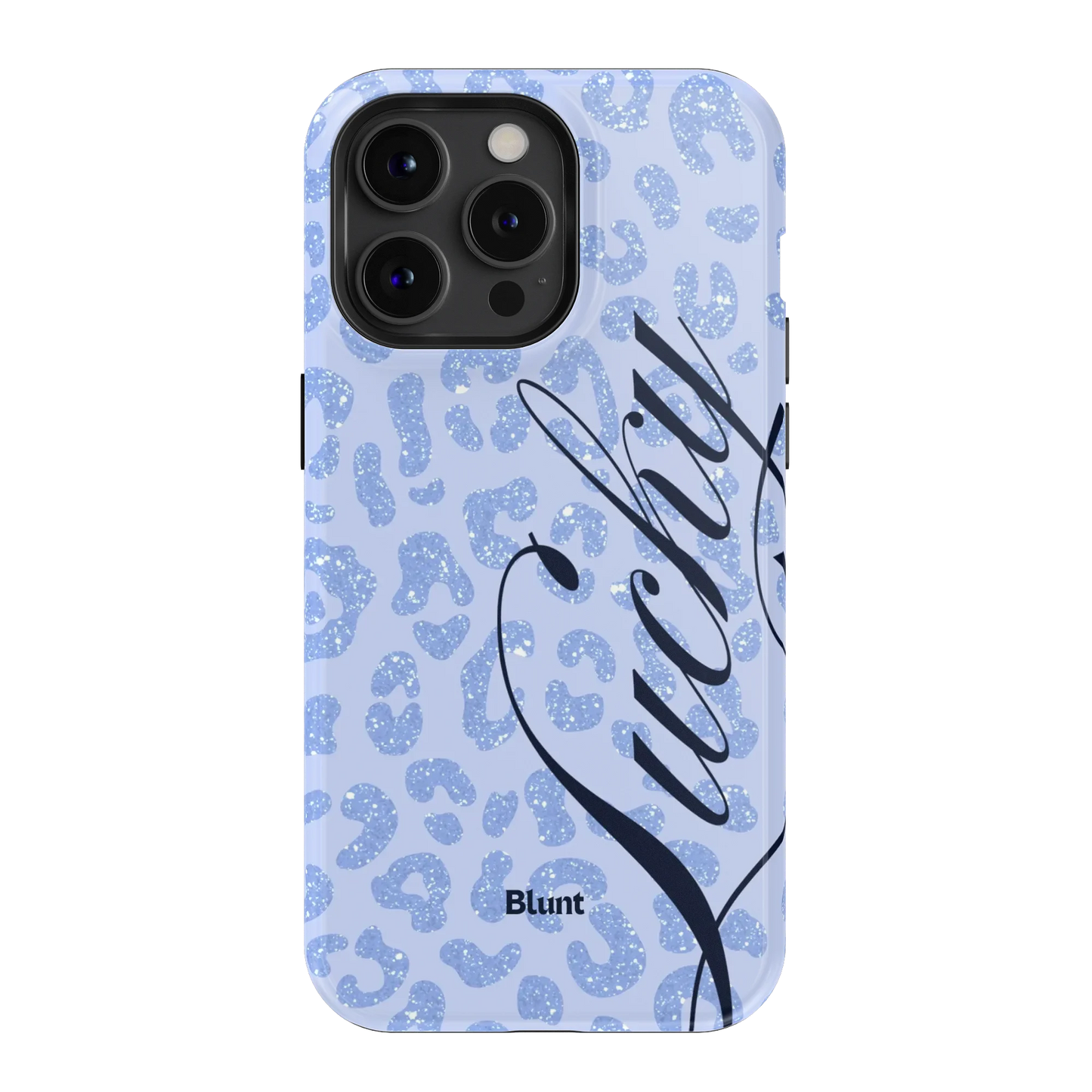 Blue Cheetah Lucky iPhone Case