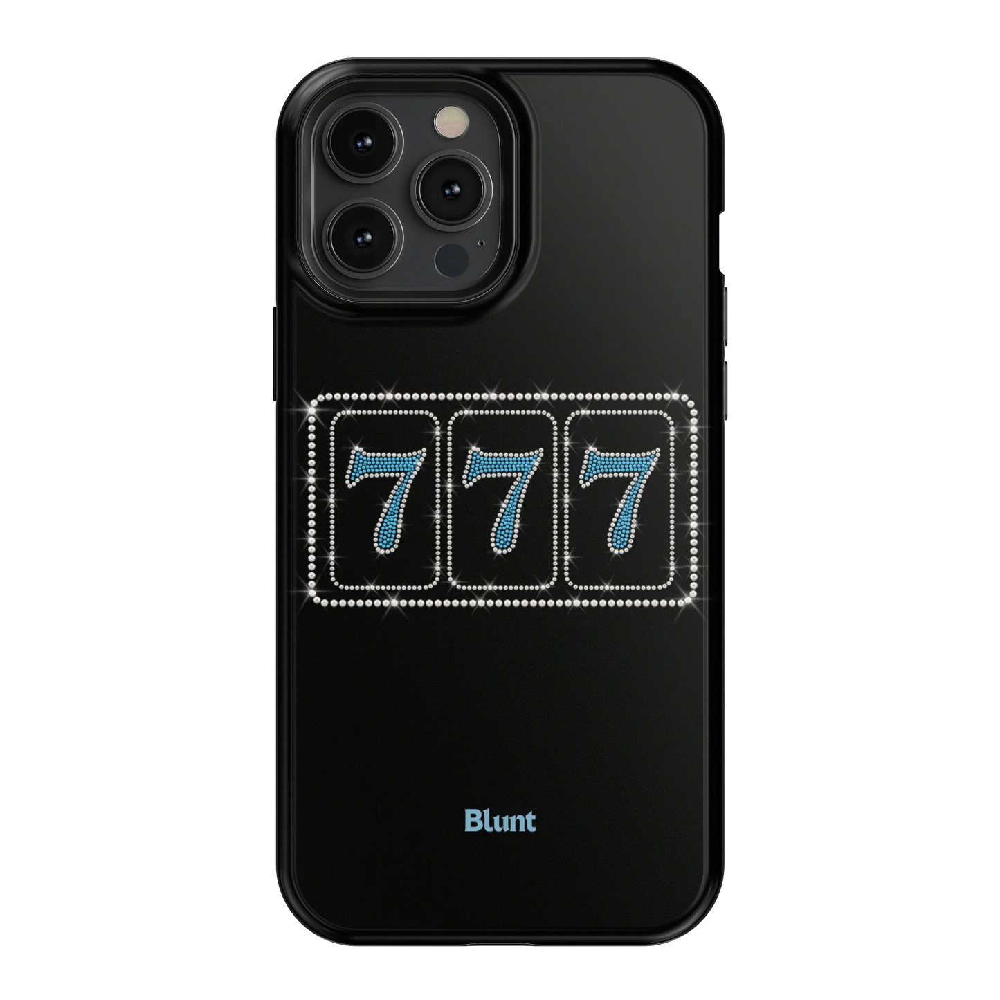 Blue Lucky 777 iPhone Case