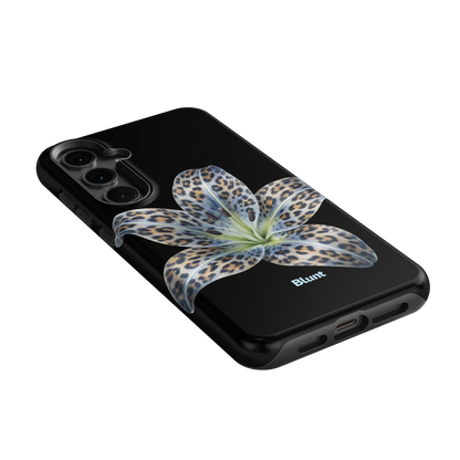 Blue-Leopard-Bloom-samsung-case-Galaxy S24 Plus-2
