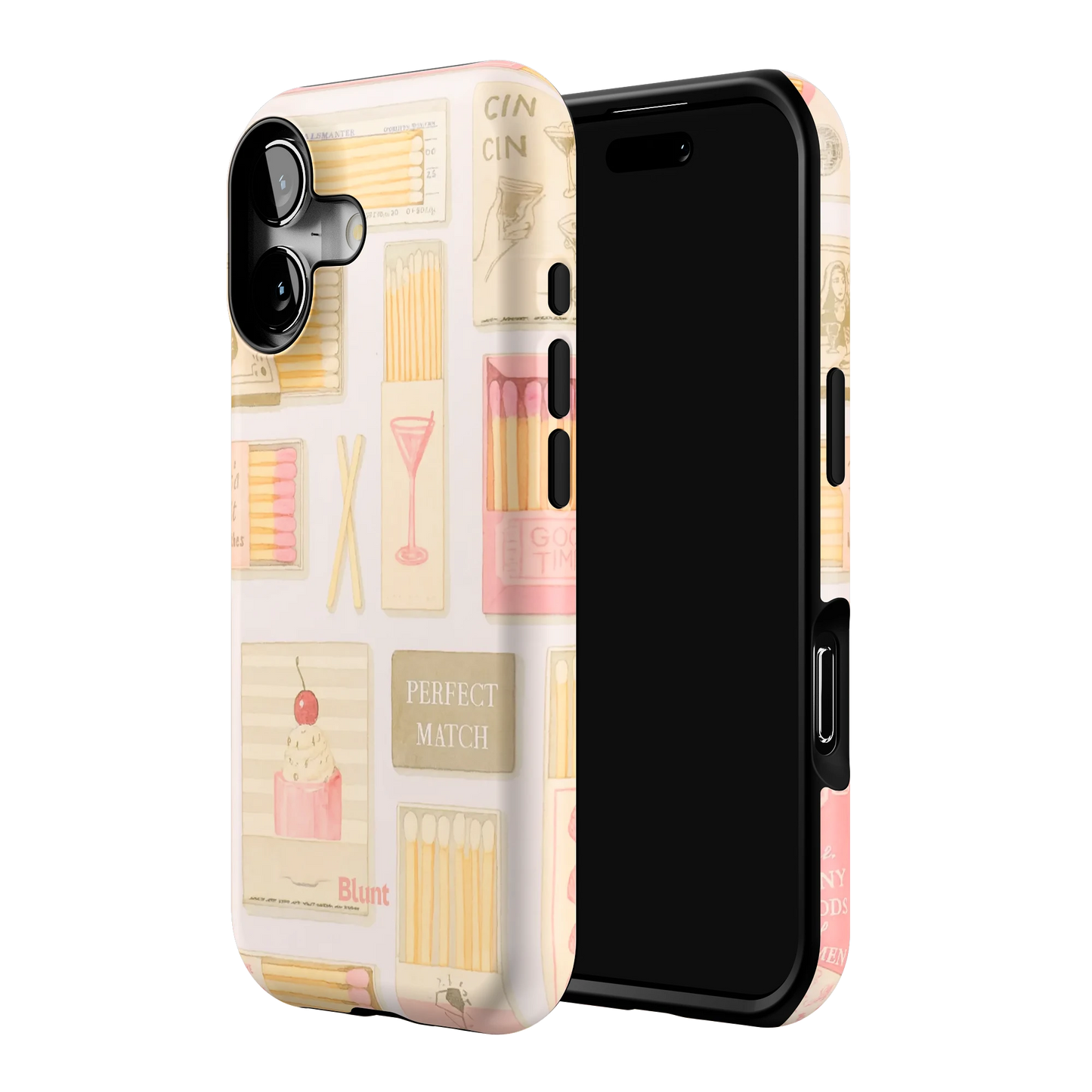 Pink Match iPhone Case