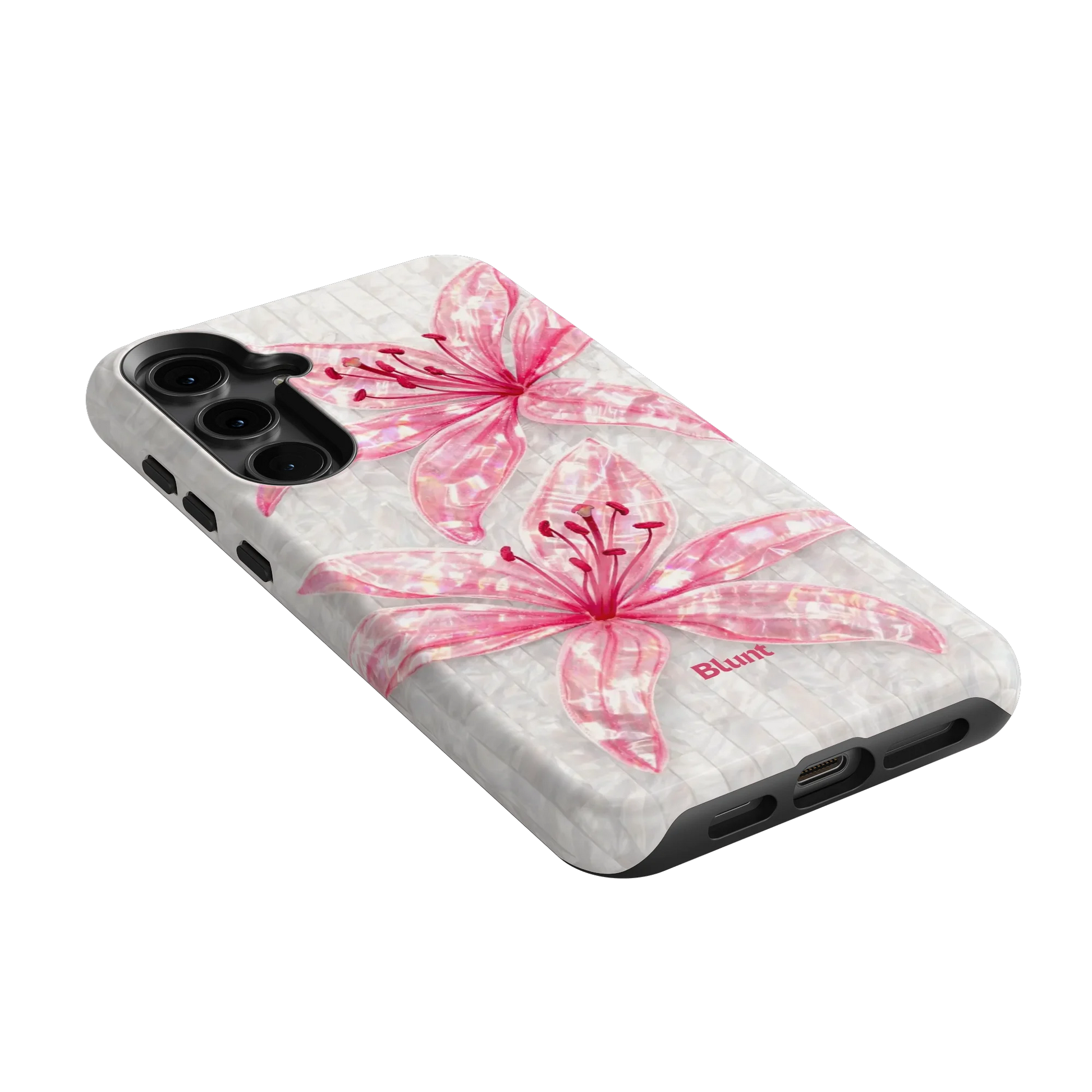 Pink-Floral-Luster-samsung-case-S24 Plus-2