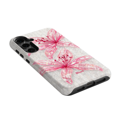 Pink-Floral-Luster-samsung-case-S24 Plus-2