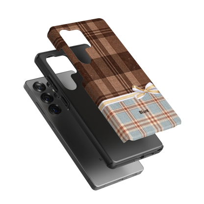 Mocha-Plaid-samsung-case-S25 Ultra-3