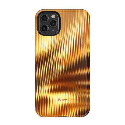 Golden Ripple iPhone Case