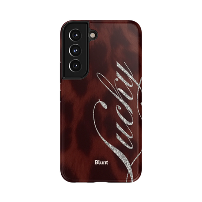 Brown Cheetah Lucky Samsung Case