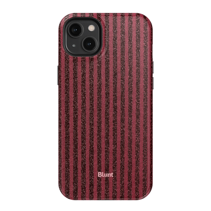 Red Sparkle Stripe iPhone Case