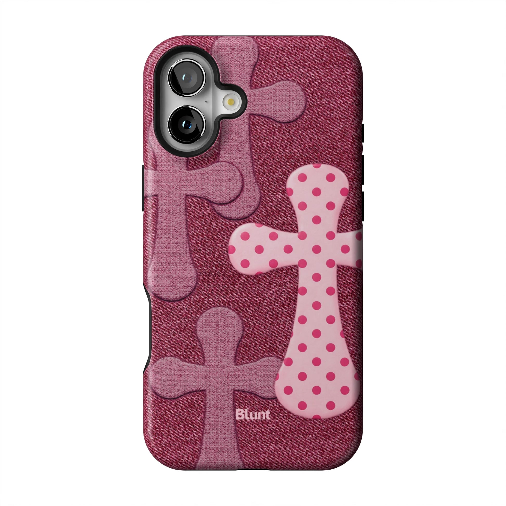 Pink-Polka-Patch-iphone-case-iPhone 16 Plus-1
