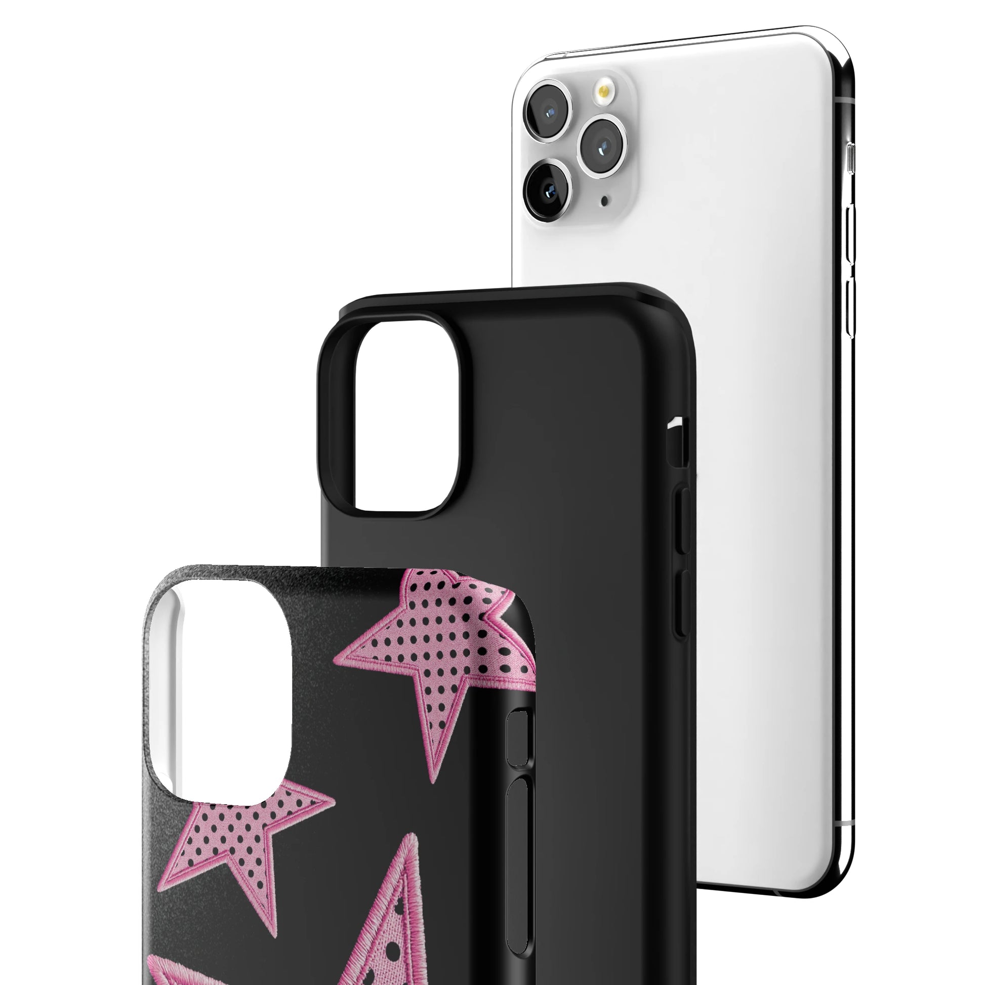 Midnight Pink Polka Star iPhone Case gallery - Iphone_11_Pro_Max_3