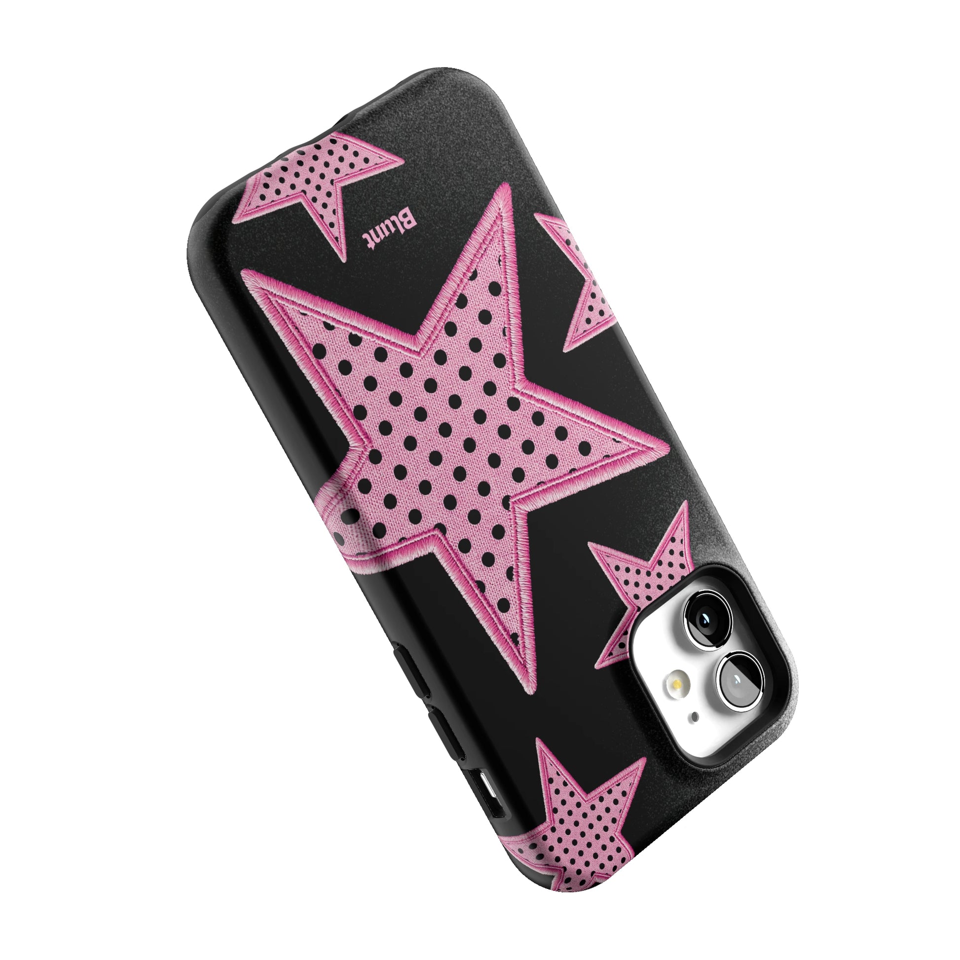 Midnight Pink Polka Star iPhone Case gallery - Iphone_12_Iphone_5