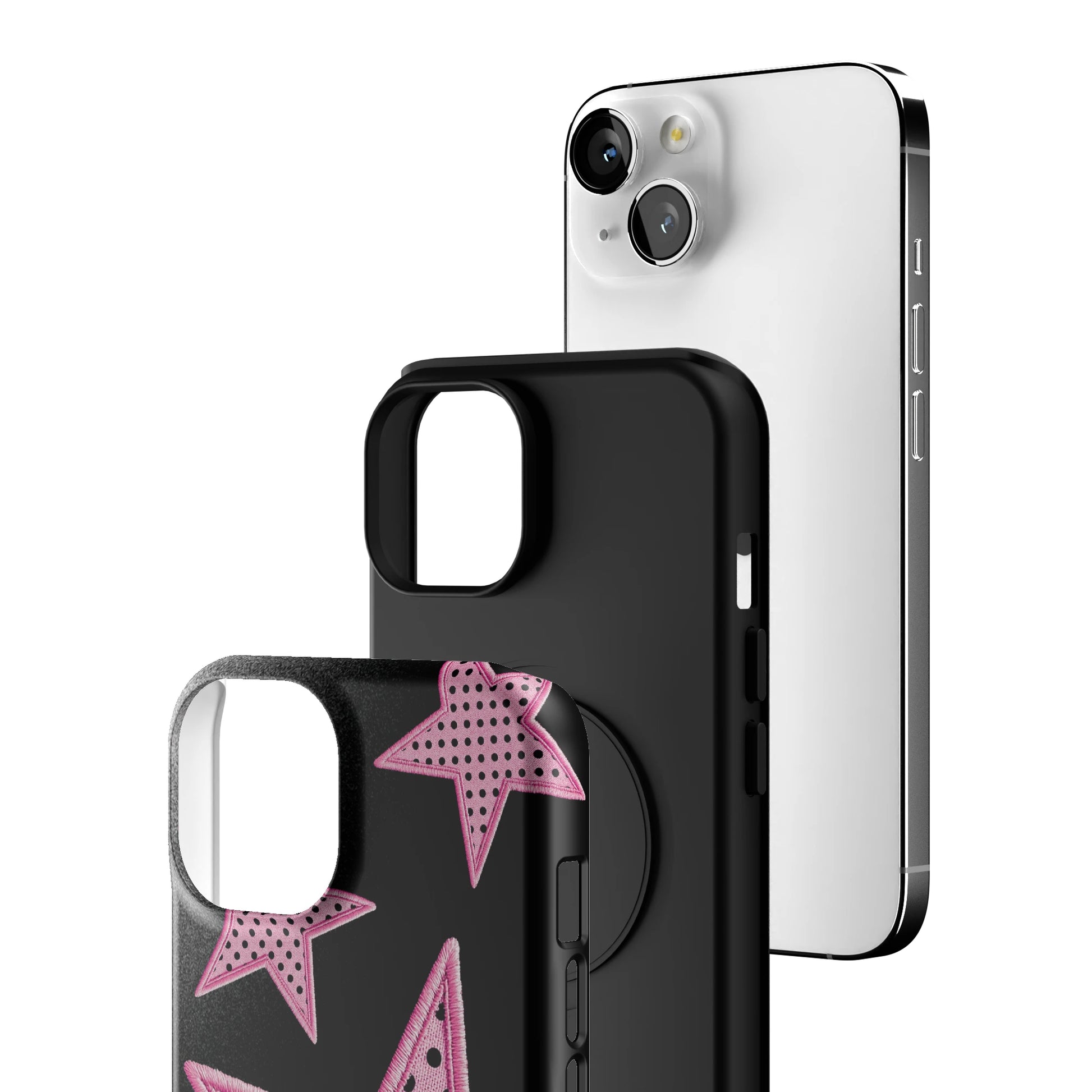 Midnight Pink Polka Star iPhone Case gallery - Iphone_14_Iphone_3