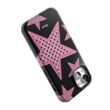 Midnight Pink Polka Star iPhone Case gallery - Iphone_14_Iphone_5