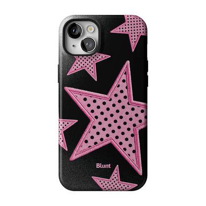 Midnight Pink Polka Star iPhone Case gallery - Iphone_14_Mini_Air_Plus_1