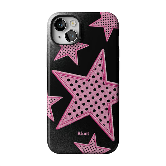 Midnight Pink Polka Star iPhone Case gallery - Iphone_14_Mini_Air_Plus_1