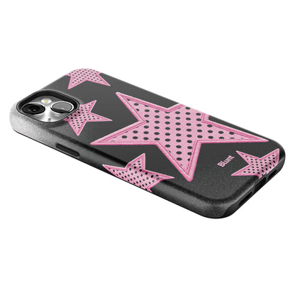 Midnight Pink Polka Star iPhone Case gallery - Iphone_14_Mini_Air_Plus_2