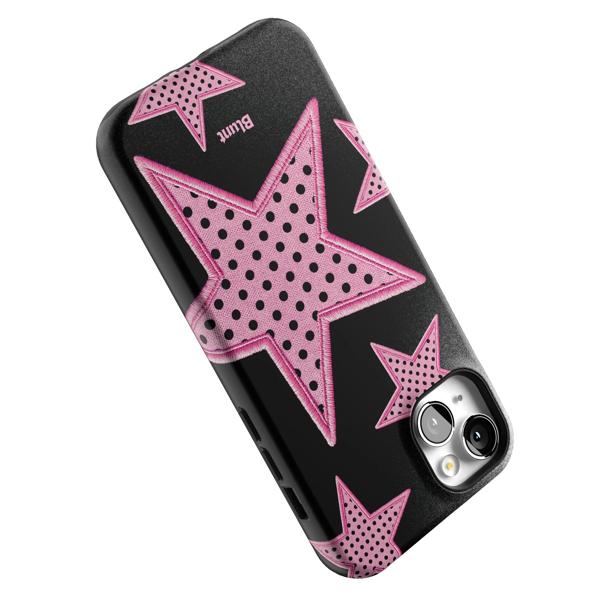 Midnight Pink Polka Star iPhone Case gallery - Iphone_14_Mini_Air_Plus_5