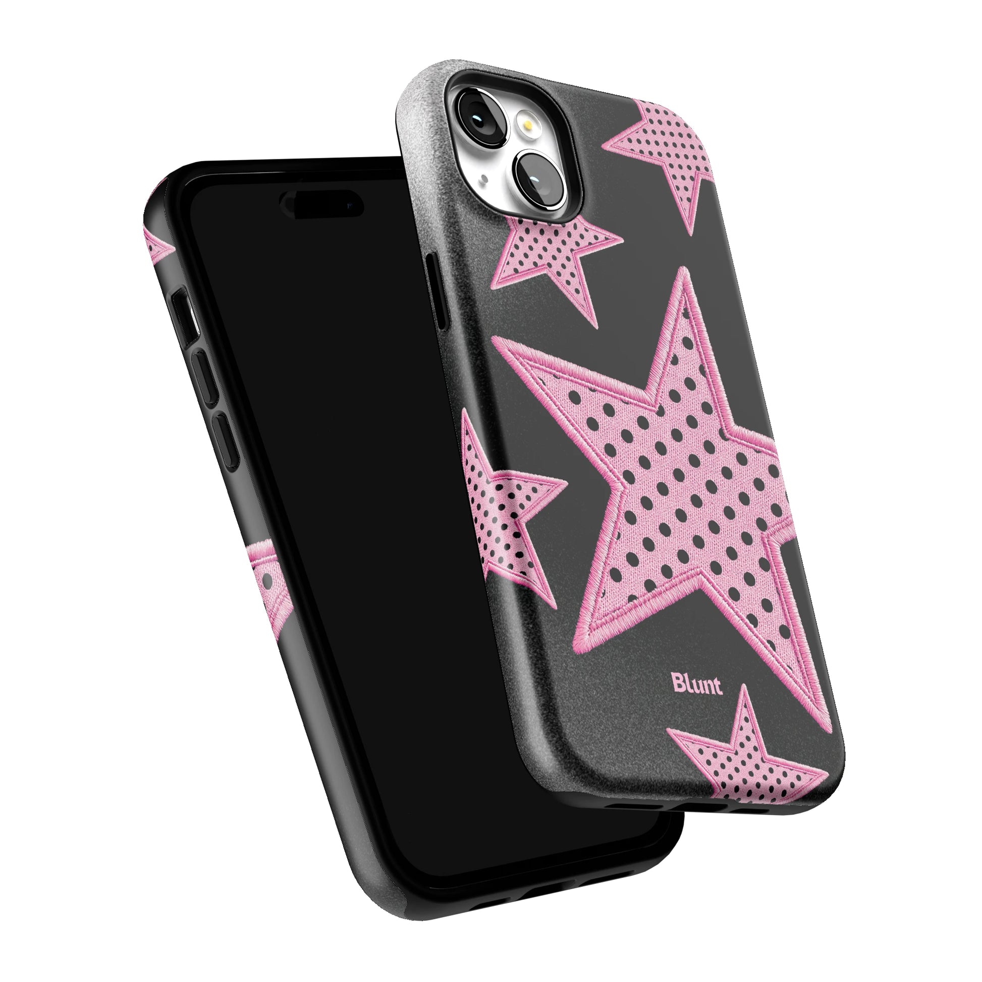 Midnight Pink Polka Star iPhone Case gallery - Iphone_14_Mini_Air_Plus_6