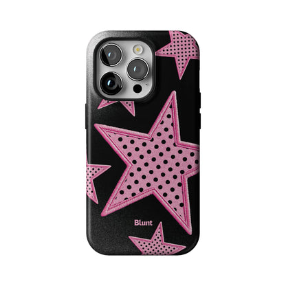 Midnight Pink Polka Star iPhone Case gallery - Iphone_14_Pro_1