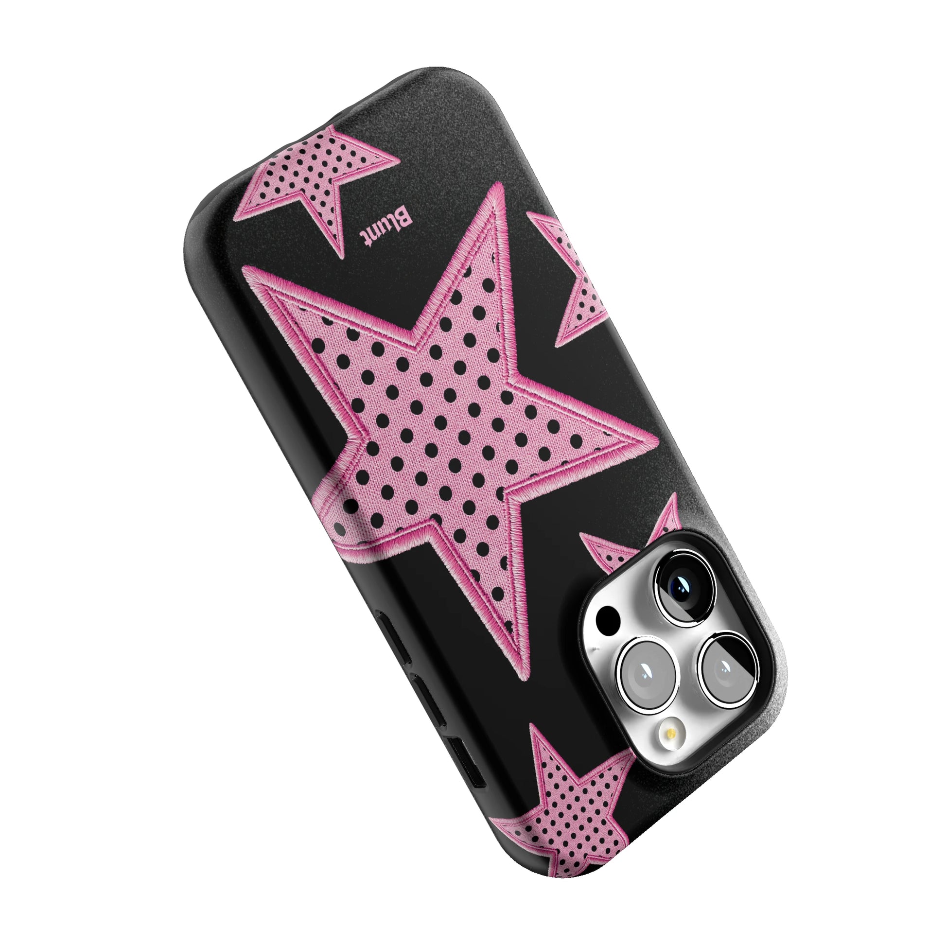 Midnight Pink Polka Star iPhone Case gallery - Iphone_14_Pro_5