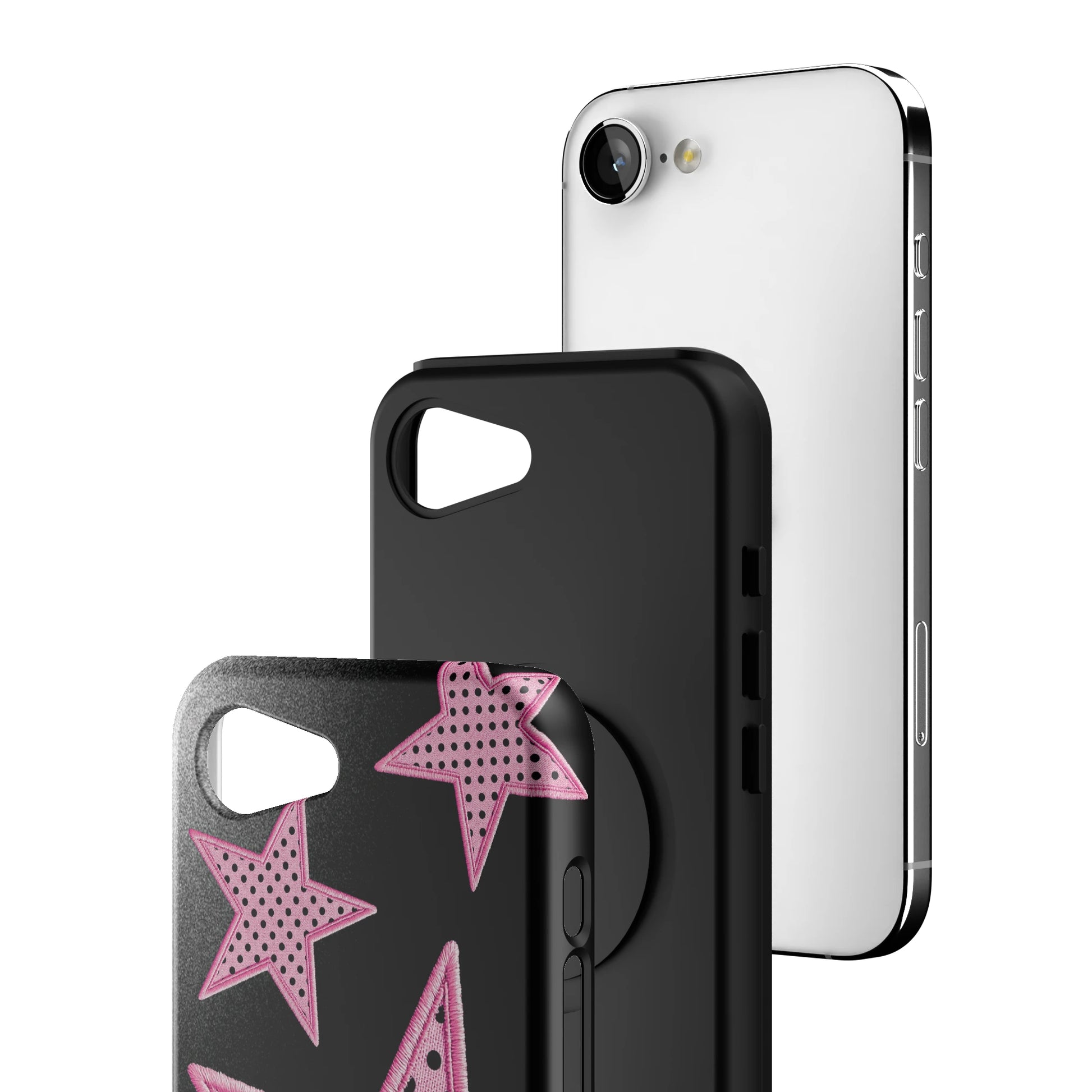 Midnight Pink Polka Star iPhone Case gallery - Iphone_16_16_E_3