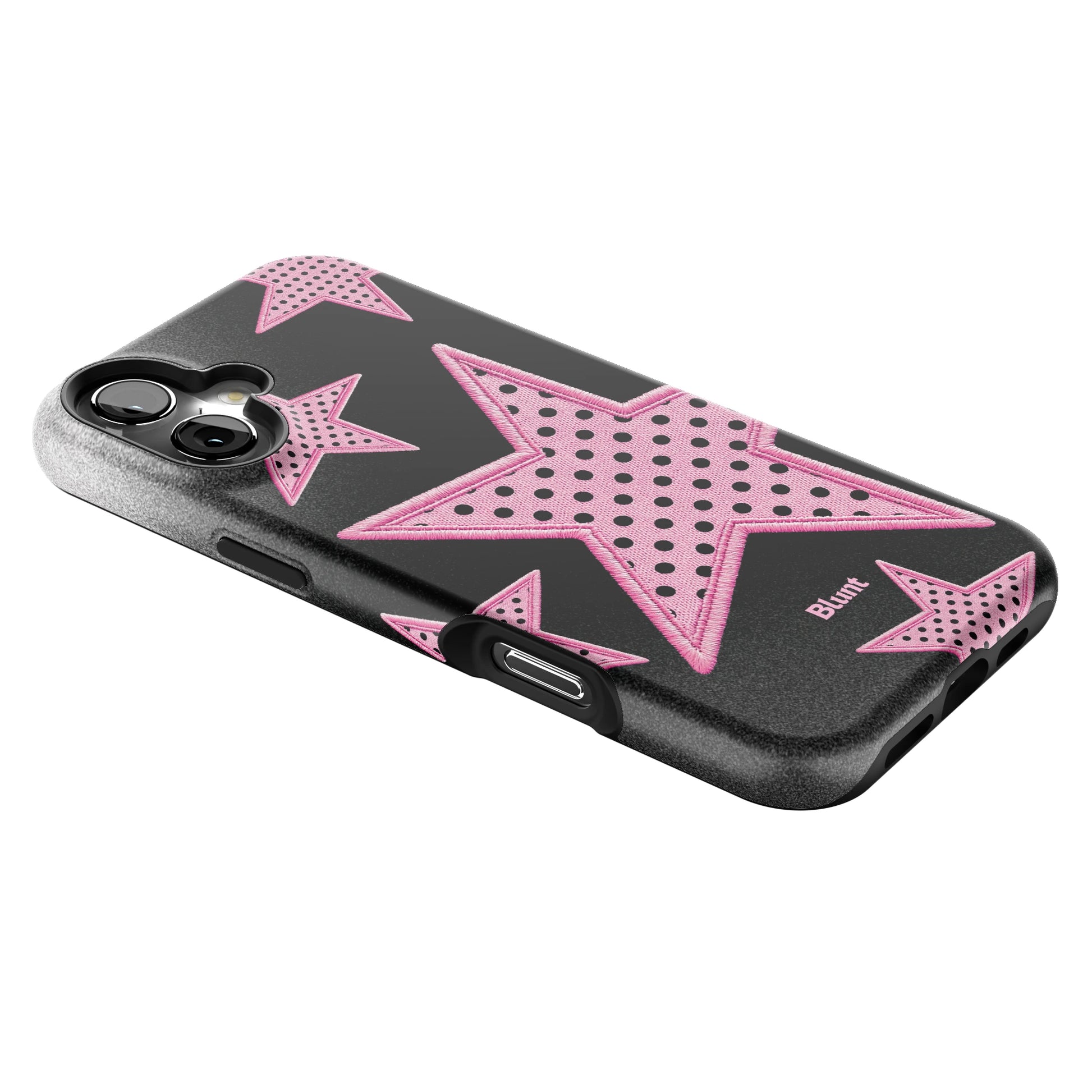 Midnight Pink Polka Star iPhone Case gallery - Iphone_16_Mini_Air_Plus_2