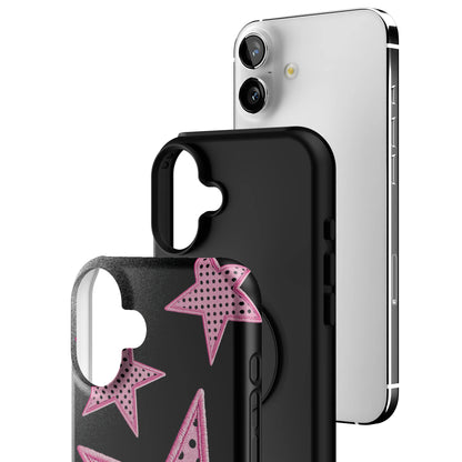 Midnight Pink Polka Star iPhone Case gallery - Iphone_16_Mini_Air_Plus_3