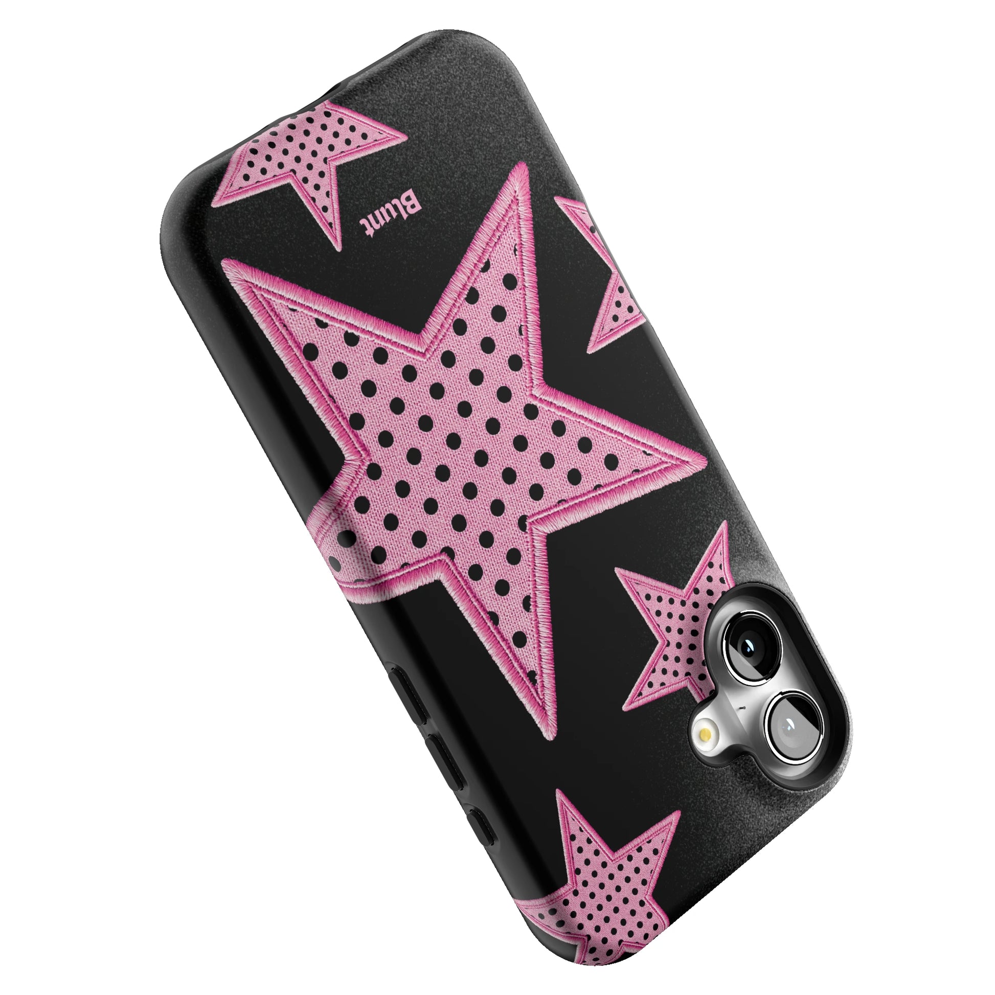 Midnight Pink Polka Star iPhone Case gallery - Iphone_16_Mini_Air_Plus_5