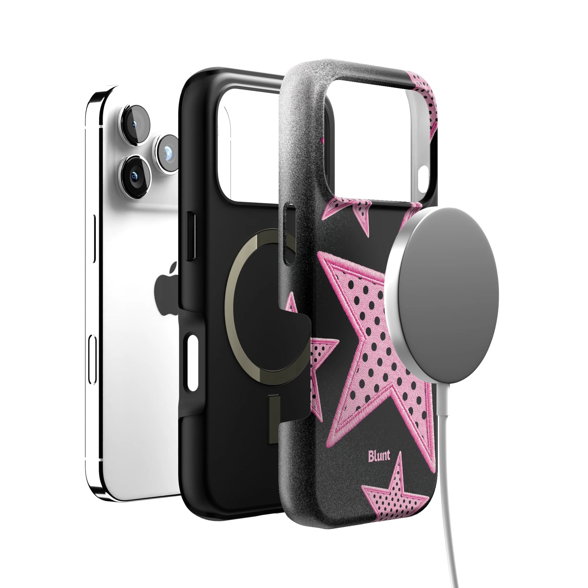 Midnight Pink Polka Star iPhone Case gallery - Iphone_17_Pro_4