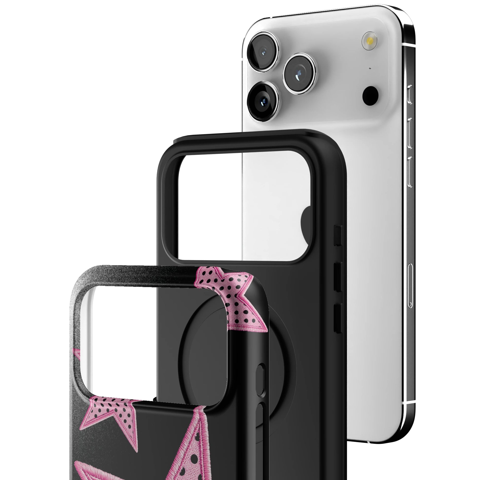 Midnight Pink Polka Star iPhone Case gallery - Iphone_17_Pro_Max_3