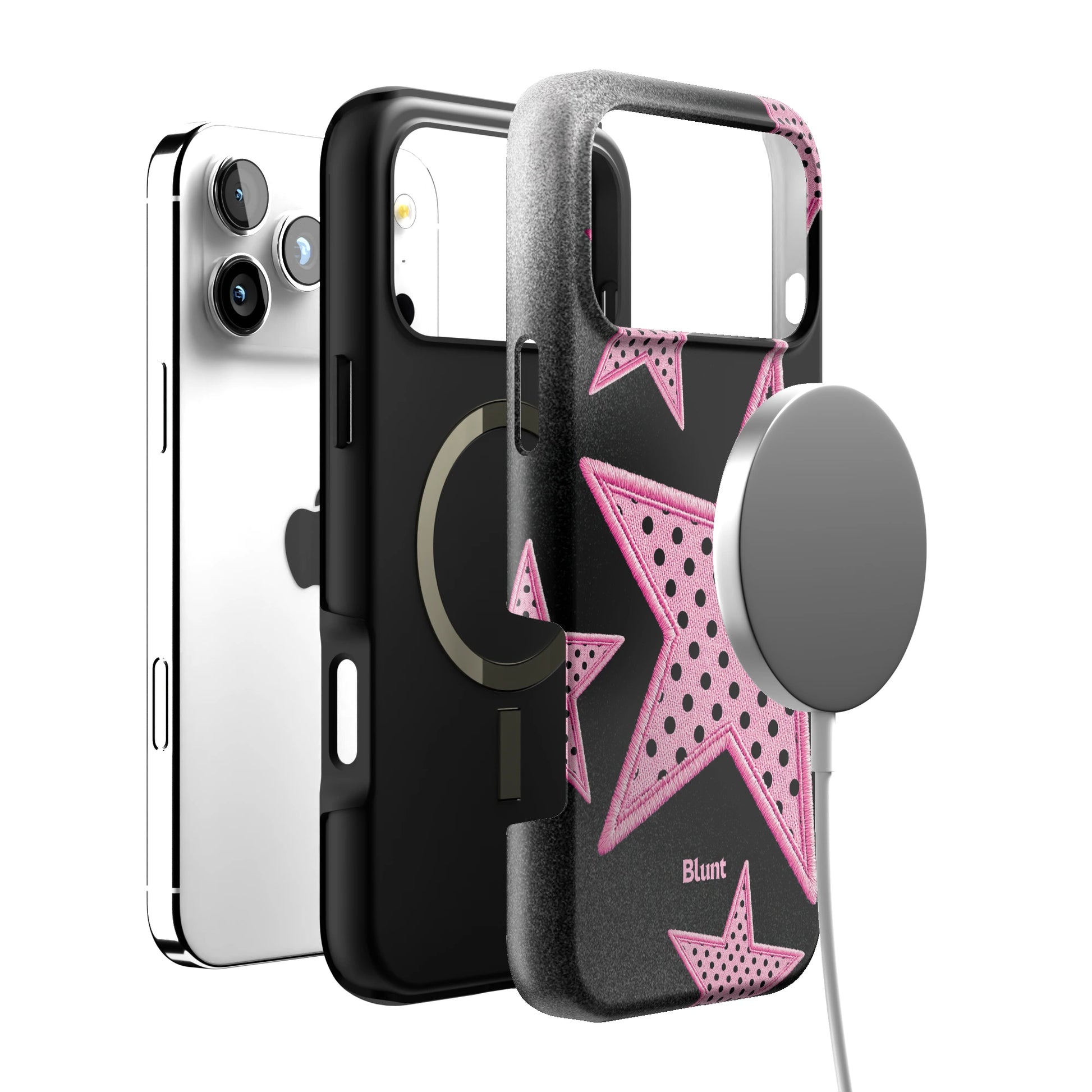Midnight Pink Polka Star iPhone Case gallery - Iphone_17_Pro_Max_4