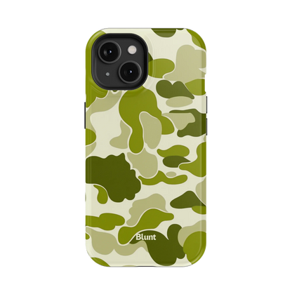 Lime Camo iPhone Case