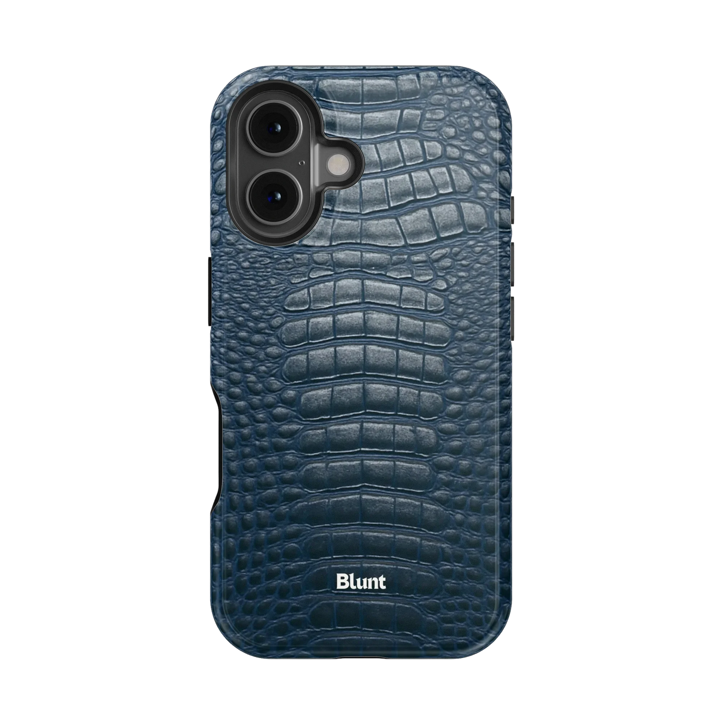 Navy Croc iPhone Case