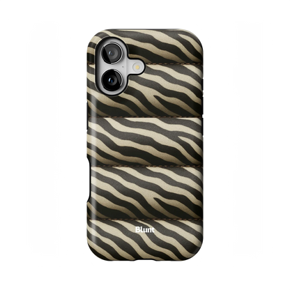 Zebra Puffer iPhone Case