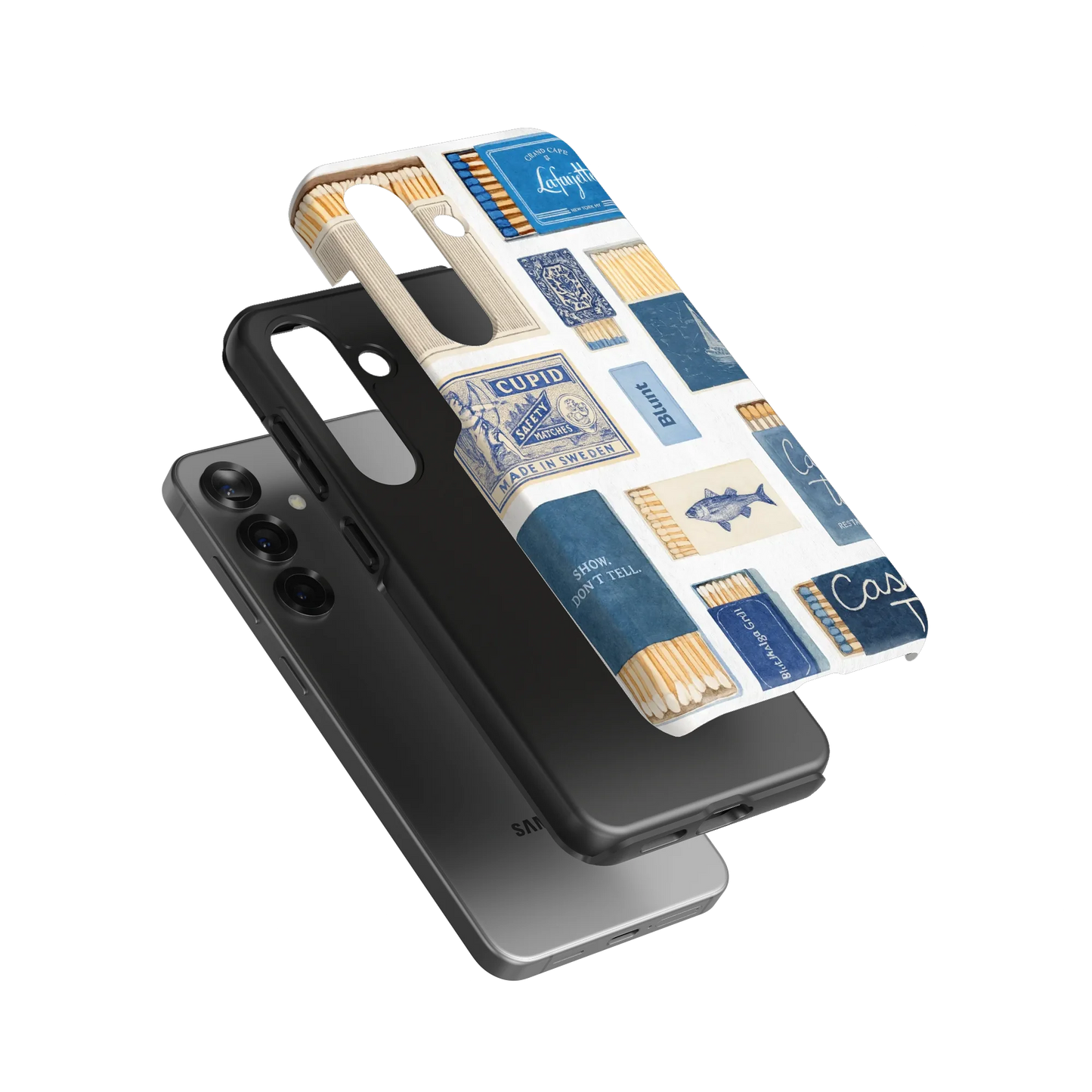 Teal flame Samsung Case