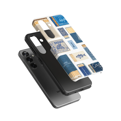 Teal flame Samsung Case