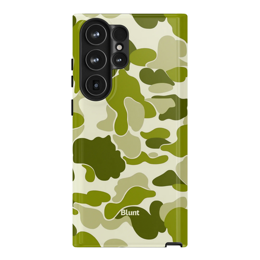 Lime Camo Samsung Case