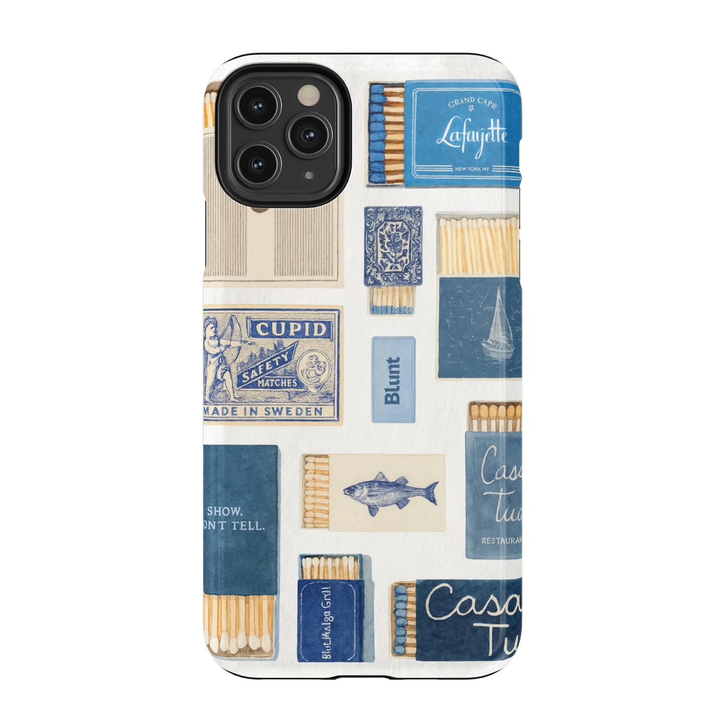 Teal flame iPhone Case