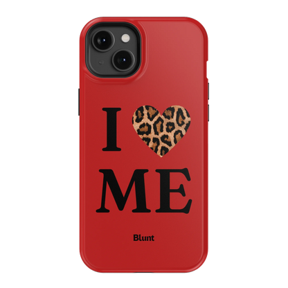 Red I Love Me iPhone Case