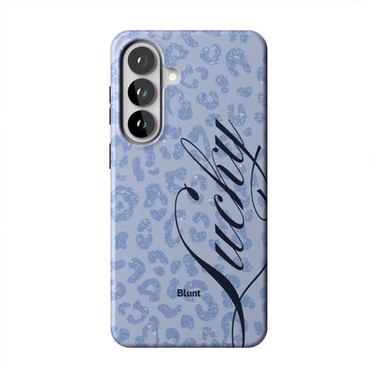Blue Cheetah Lucky Samsung Case