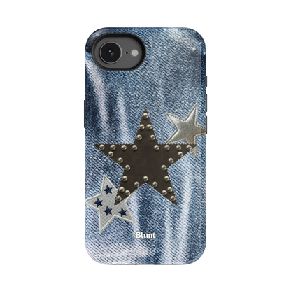 Denim Starstud iPhone Case
