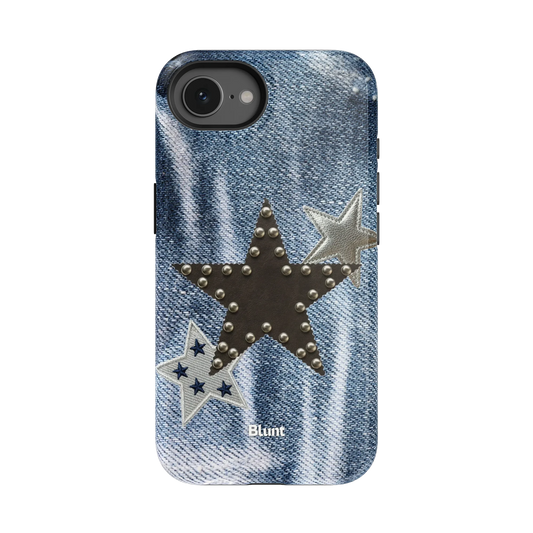 Denim Starstud iPhone Case