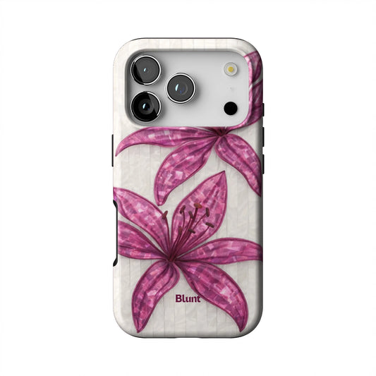 Purple-Floral-Luster-iphone-case-iPhone 17 Pro-1