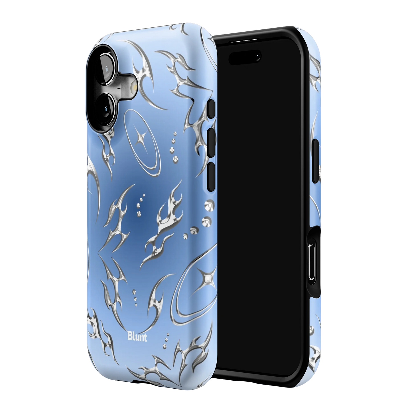 Blue Cyber iPhone Case