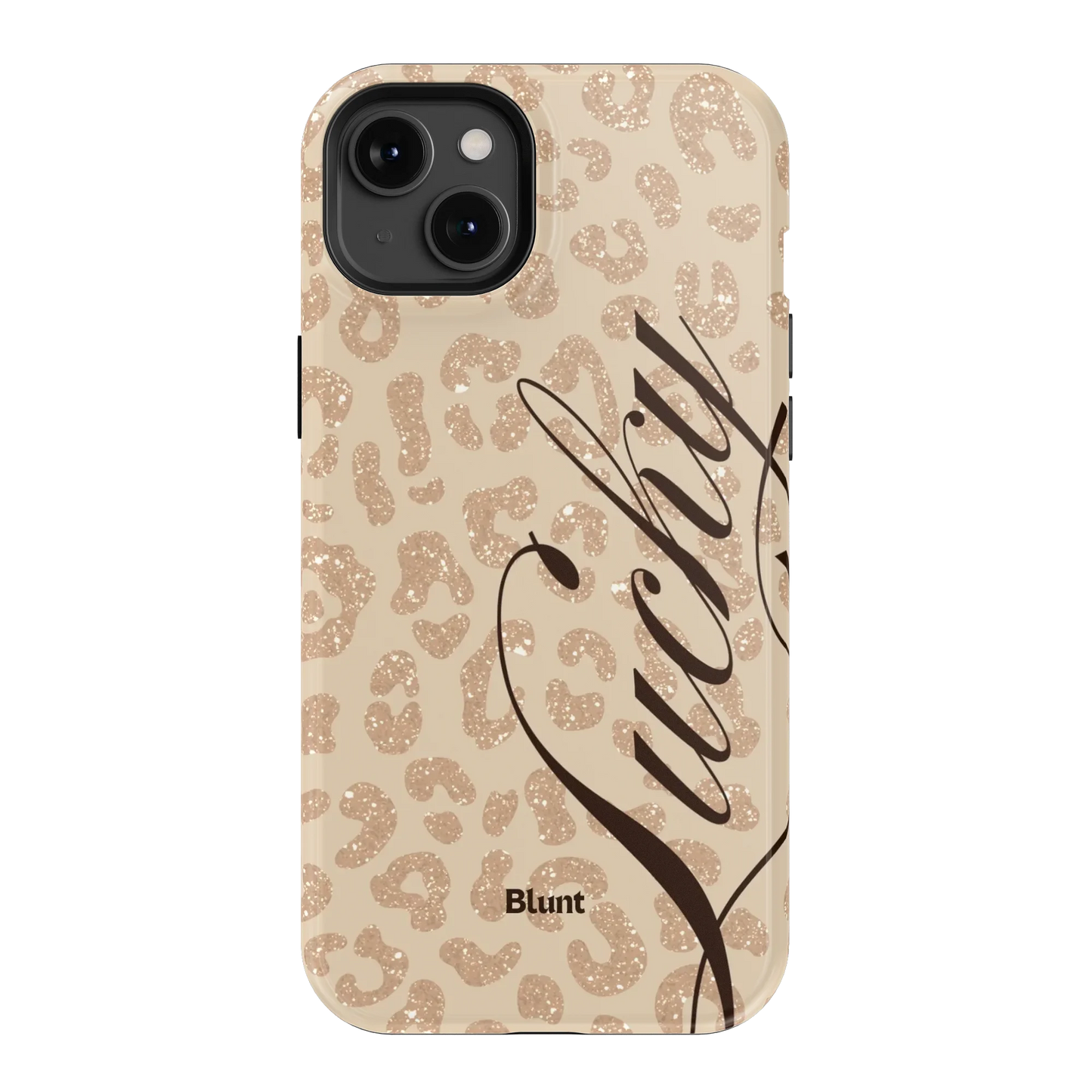 Cream Cheetah Lucky iPhone Case