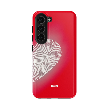 Heart Print Red Samsung Case