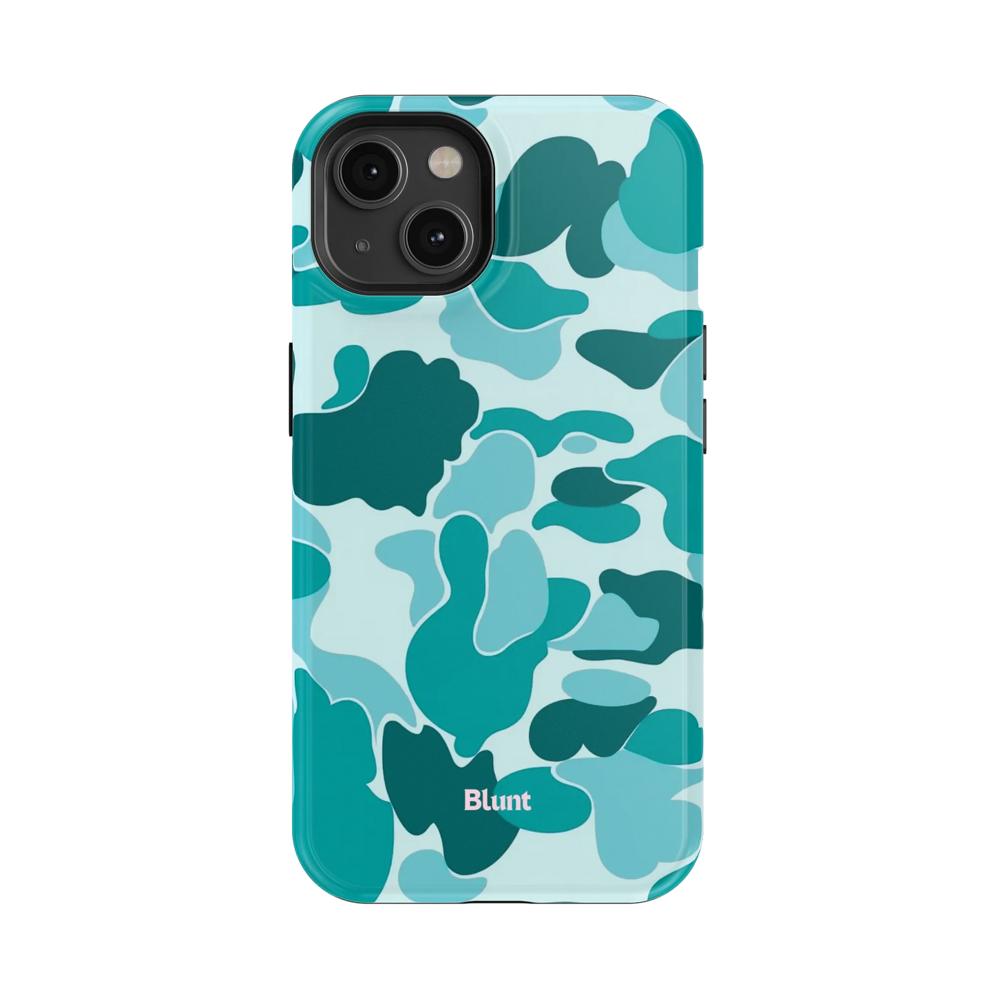 Aqua Camo iPhone Case