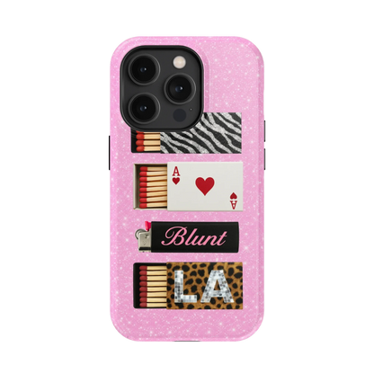 Baby Pink Match iPhone Case