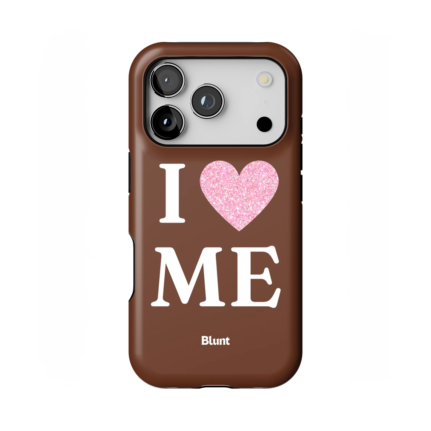 Brown I Love Me iPhone Case