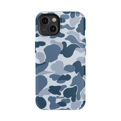 Bluish Camo iPhone Case
