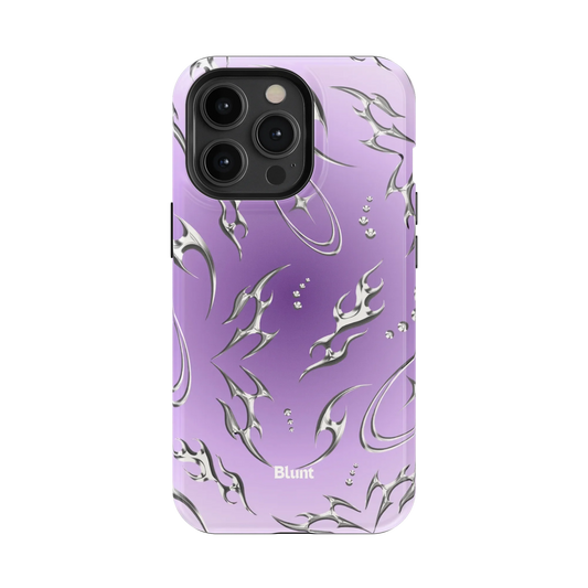 Purple Cyber iPhone Case